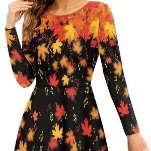 3X Midi Dress Long Sleeve